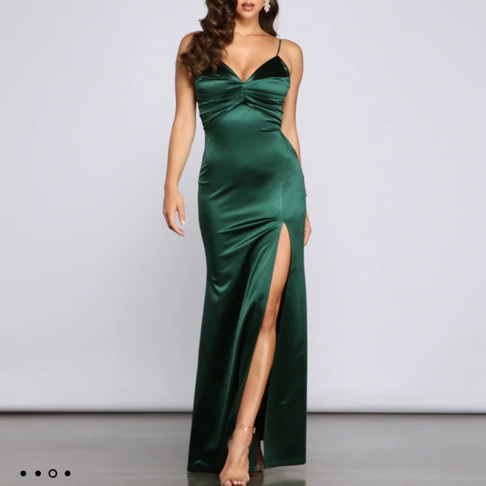 Worn once green gown